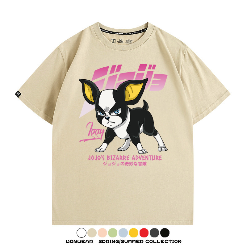 JOJO的奇妙冒險聯名伊奇愚者替身 親子情侶裝寬鬆短袖T