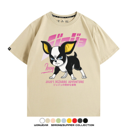 JOJO的奇妙冒險聯名伊奇愚者替身 親子情侶裝寬鬆短袖T