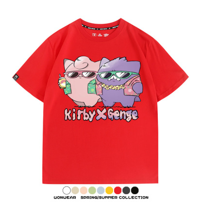 精靈寶可夢度假風動漫周邊短袖T恤