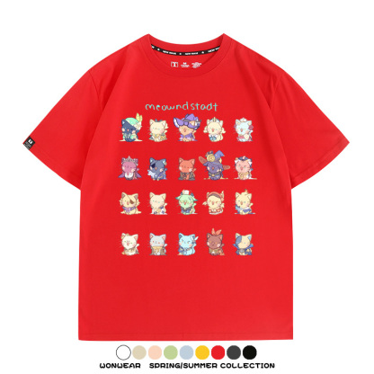 原神貓貓COS 親子情侶裝寬鬆短袖T