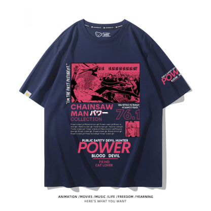 鏈鋸人 2024親子情侶男女同款 T恤