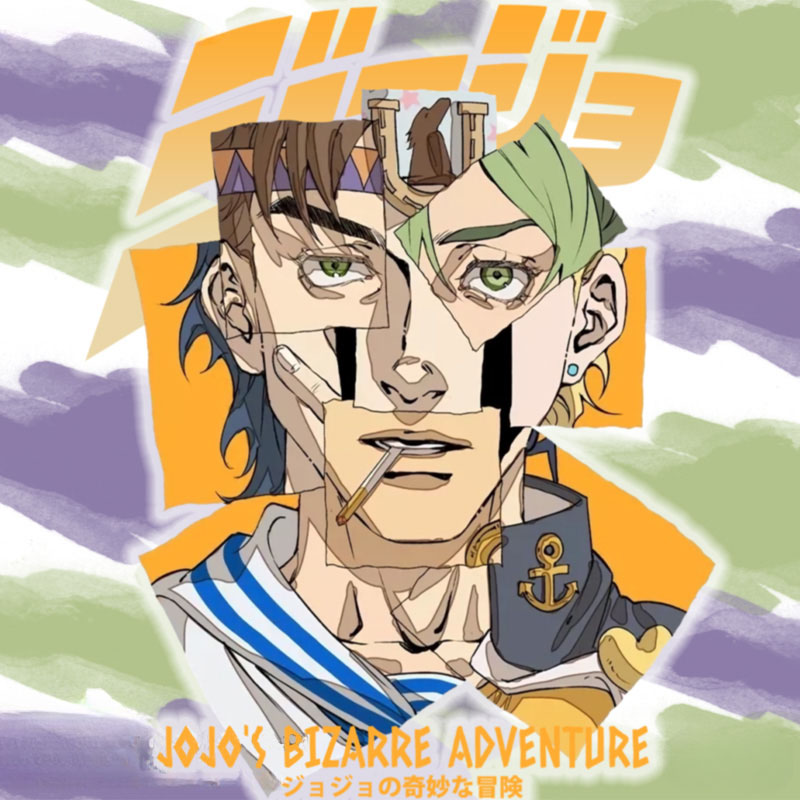 JOJO的奇妙冒險聯名 親子情侶裝寬鬆短袖T