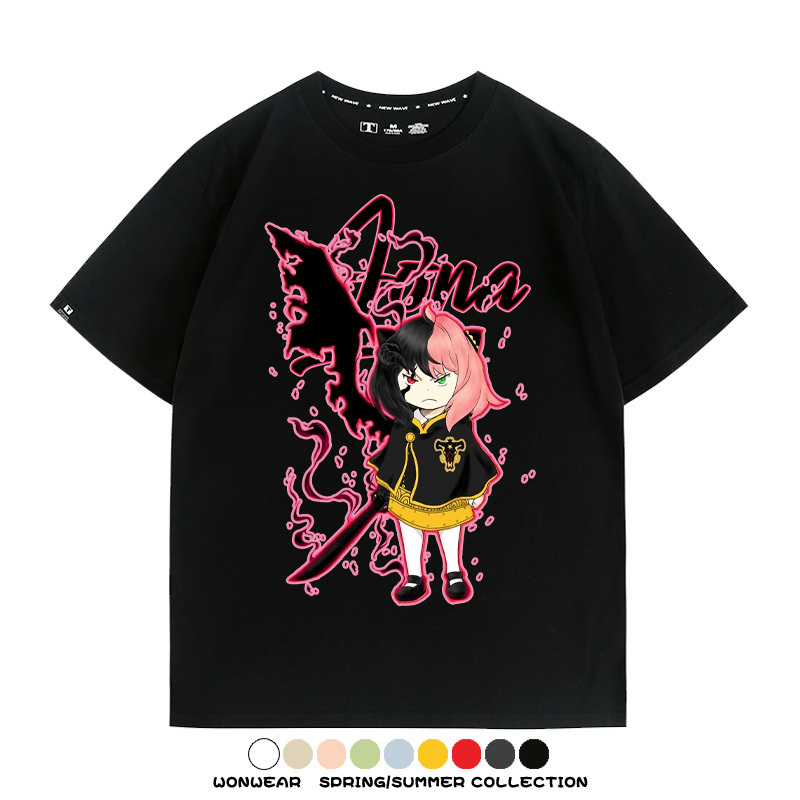 間諜家家酒x黑色四葉草 親子情侶裝寬鬆短袖T