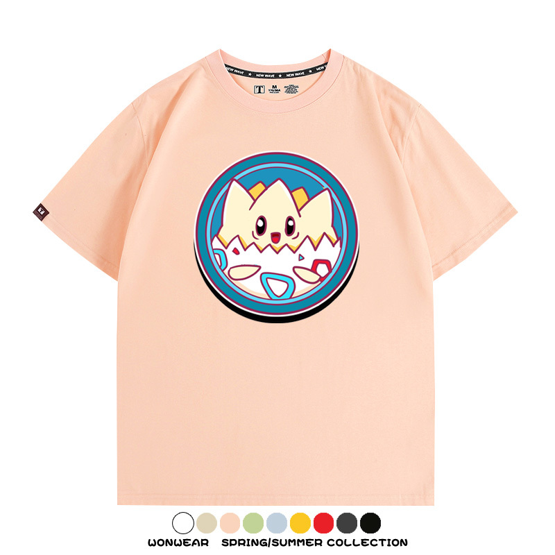 寶可夢卡通可愛頭像合集 親子情侶寬鬆短袖T