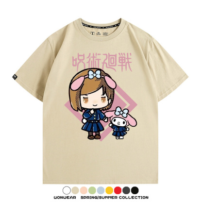 咒術迴戰聯名三麗鷗 親子情侶裝寬鬆短袖T