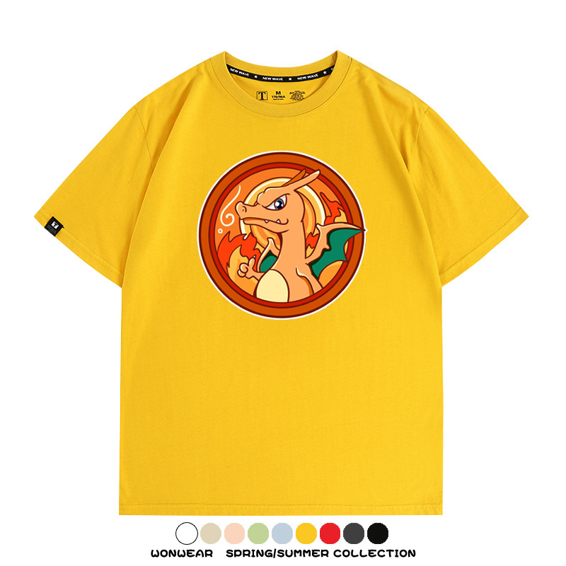 寶可夢卡通可愛頭像合集 親子情侶寬鬆短袖T