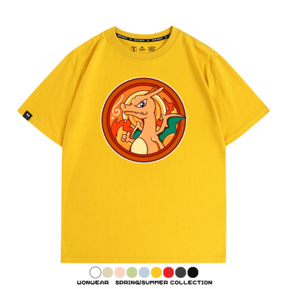 寶可夢卡通可愛頭像合集 親子情侶寬鬆短袖T