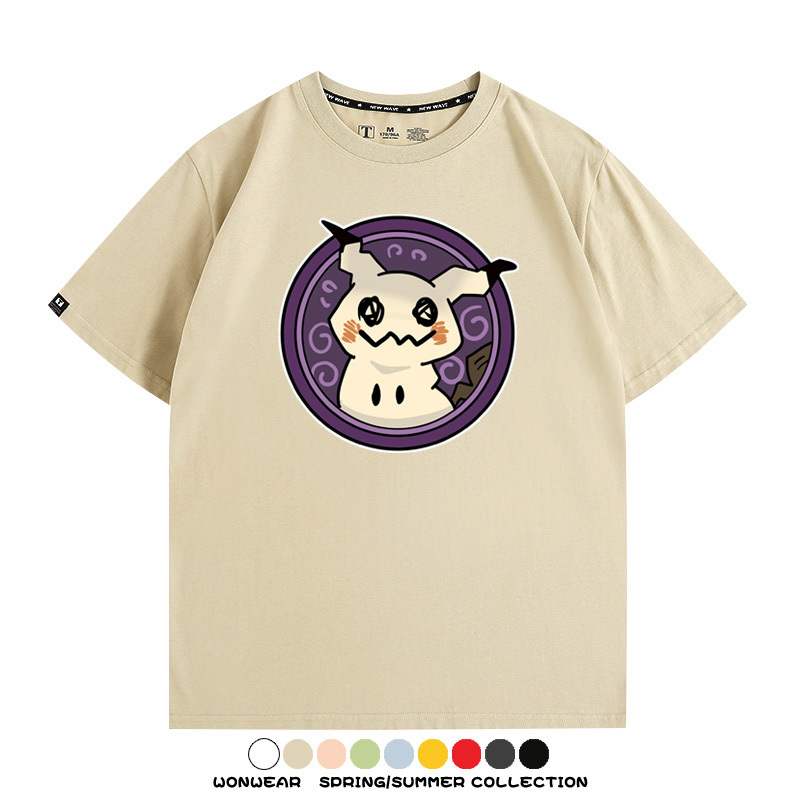 寶可夢卡通可愛頭像合集 親子情侶寬鬆短袖T