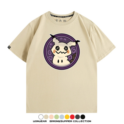 寶可夢卡通可愛頭像合集 親子情侶寬鬆短袖T