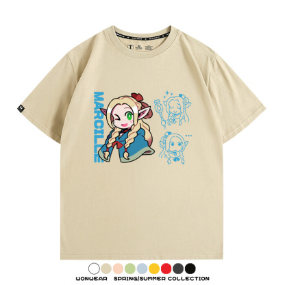 迷宮飯精靈瑪露希爾 親子情侶裝寬鬆短袖T