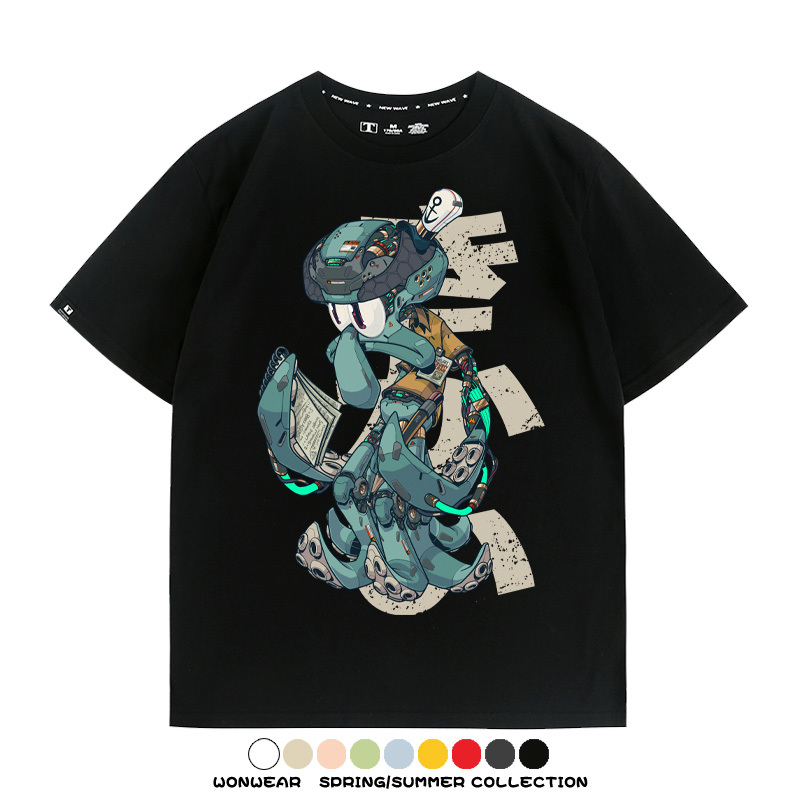 機械章魚哥聯名 親子情侶裝寬鬆短袖T