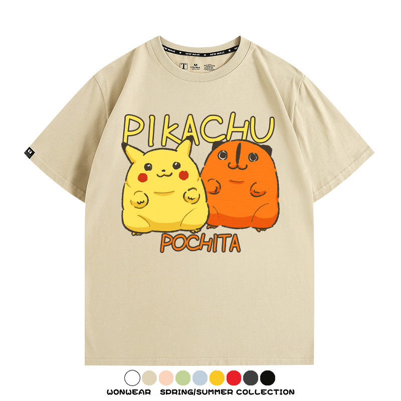 寶可夢聯名鏈鋸人周邊短袖T恤