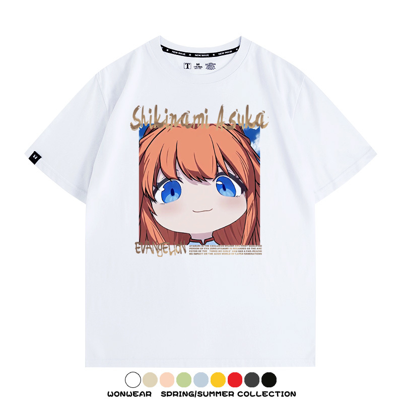 EVA可愛大頭表情 親子情侶裝寬鬆短袖T