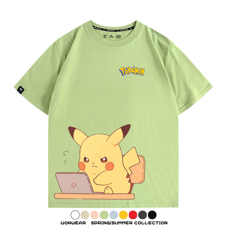 精靈寶可夢上班族 親子情侶裝寬鬆短袖T