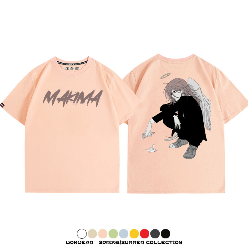 鏈鋸人動漫周邊短袖T恤