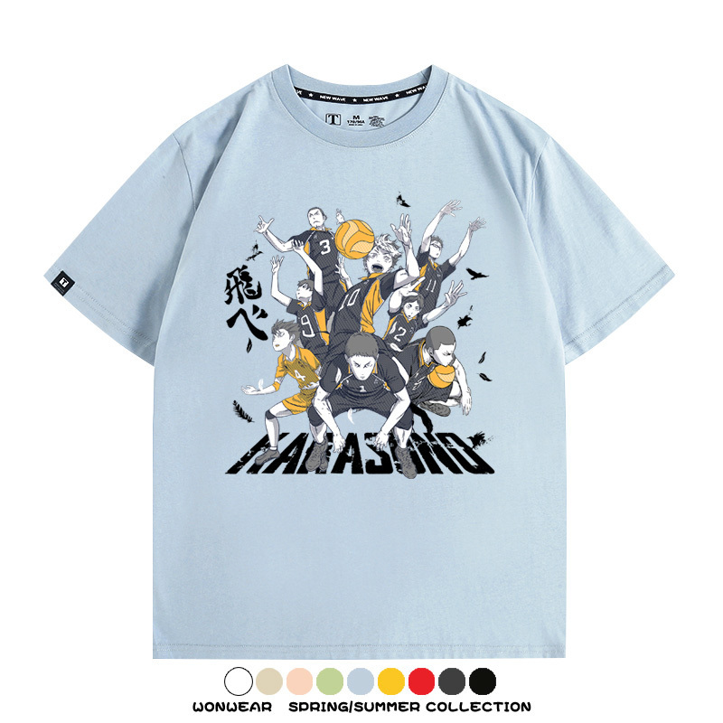 排球少年動漫周邊短袖T恤