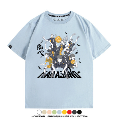 排球少年動漫周邊短袖T恤