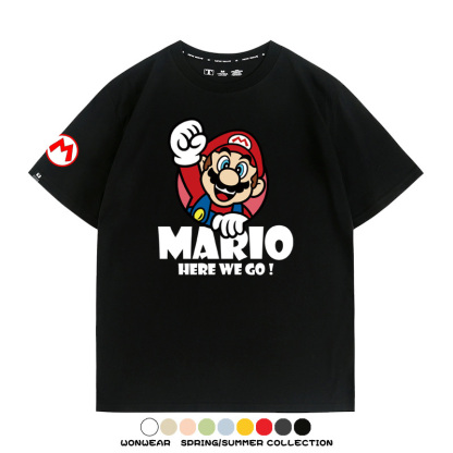 超級瑪利歐兄弟聯名 親子情侶寬鬆短袖T