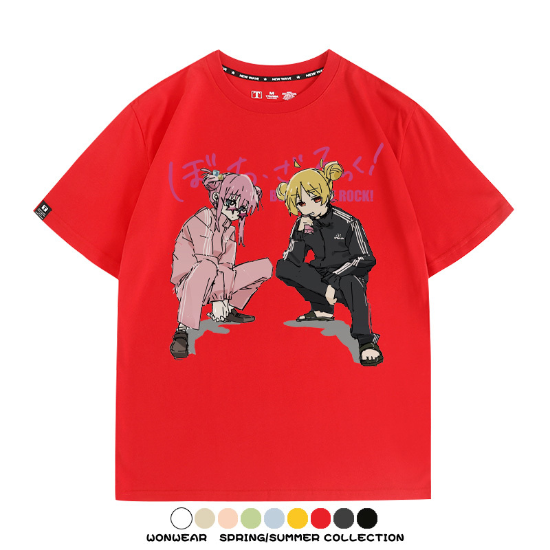 孤獨搖滾後藤一里聯名 親子情侶裝寬鬆短袖T