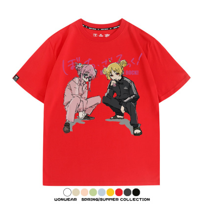 孤獨搖滾後藤一里聯名 親子情侶裝寬鬆短袖T