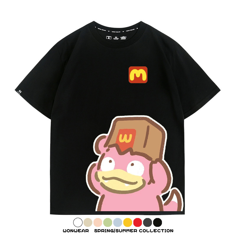 寶可夢聯動麥當勞 親子情侶裝寬鬆短袖T