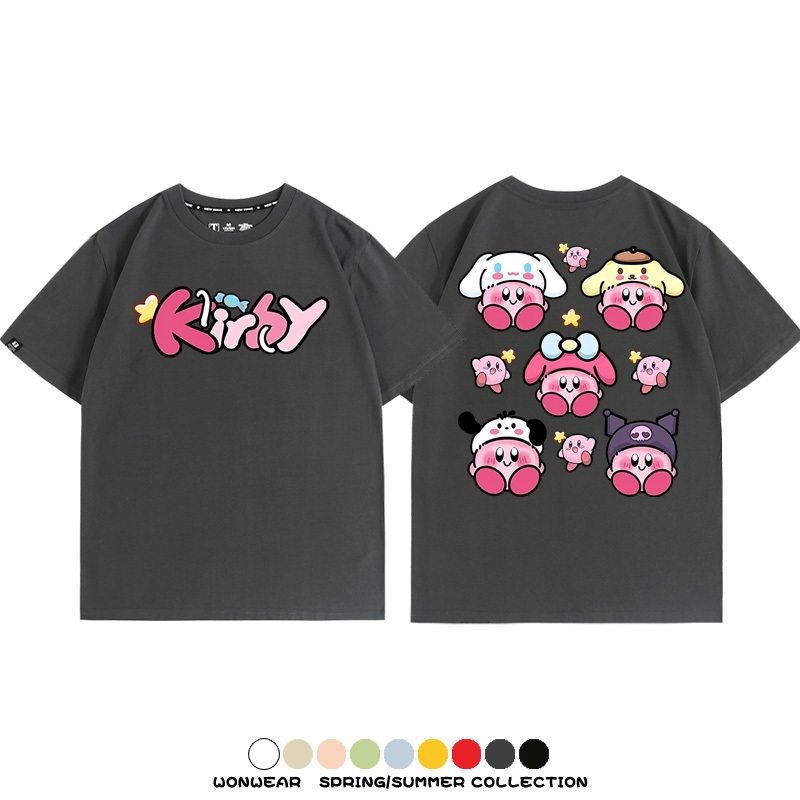 三麗鷗星之卡比聯名 親子情侶裝寬鬆短袖T