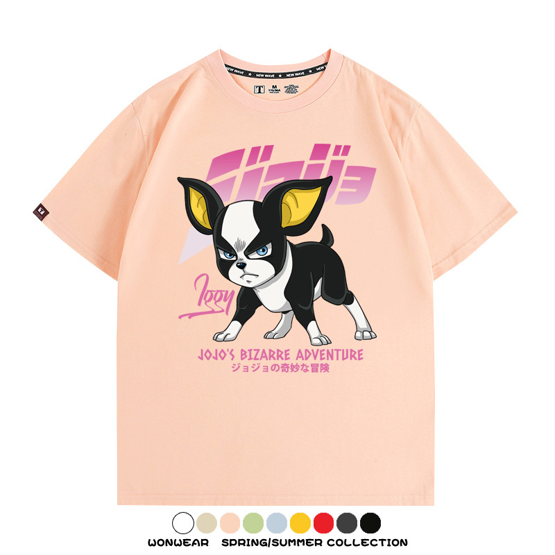 JOJO的奇妙冒險聯名伊奇愚者替身 親子情侶裝寬鬆短袖T