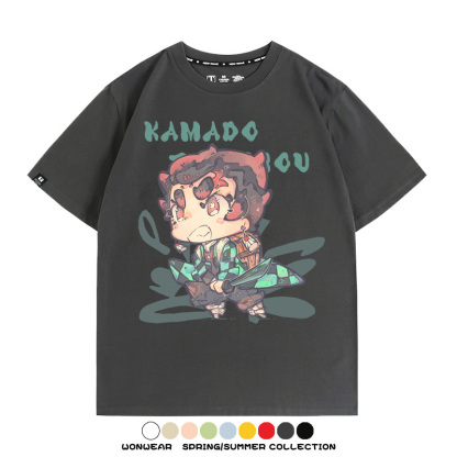 Q版鬼滅之刃動漫周邊短袖T恤