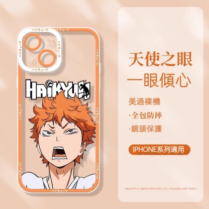 蘋果 系列排球少年天使眼透明防摔軟殼