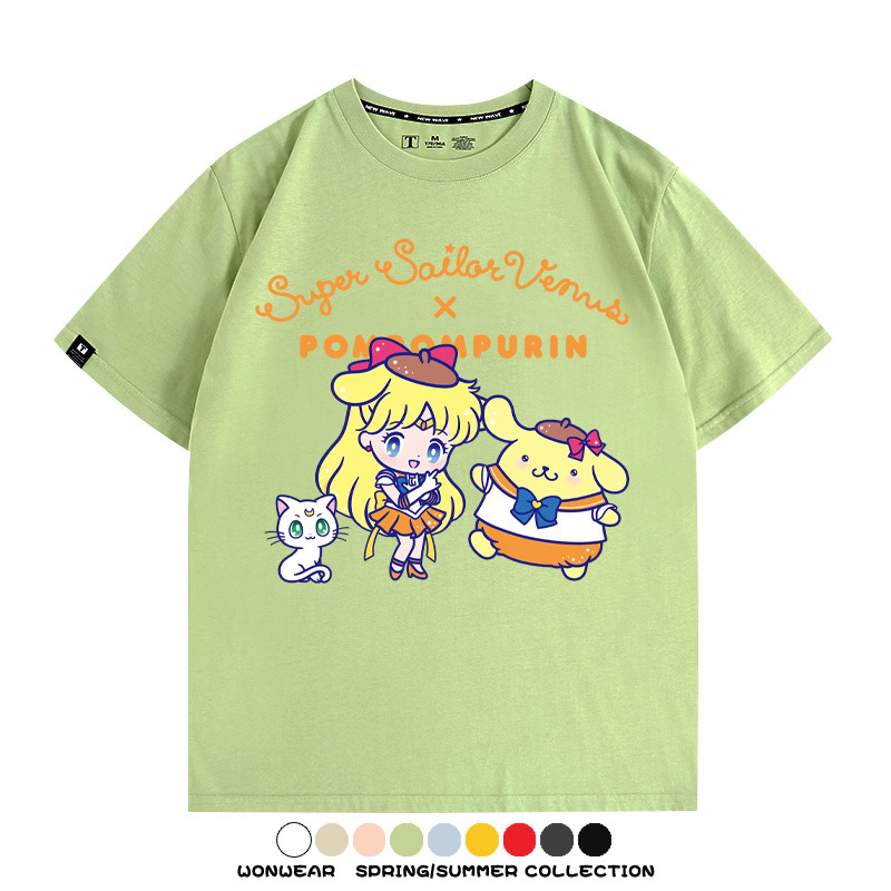 美少女戰士聯名三麗鷗周邊短袖T恤