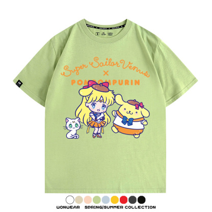 美少女戰士聯名三麗鷗周邊短袖T恤