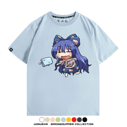東方project憑依華 親子情侶裝寬鬆短袖T