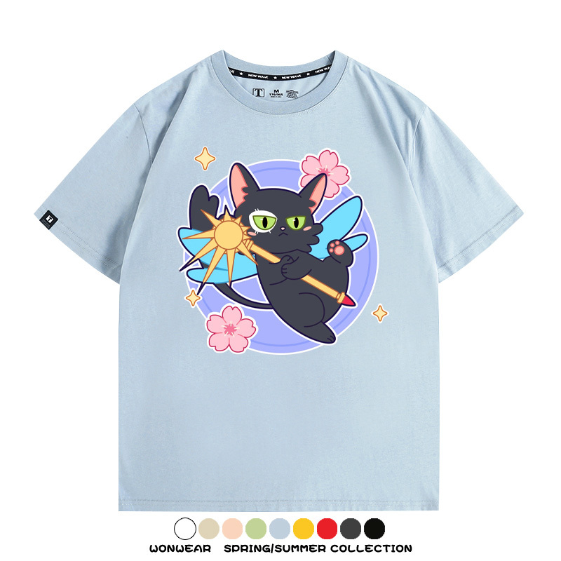 鈴芽之旅大臣貓聯名百變小櫻 親子情侶裝寬鬆短袖T