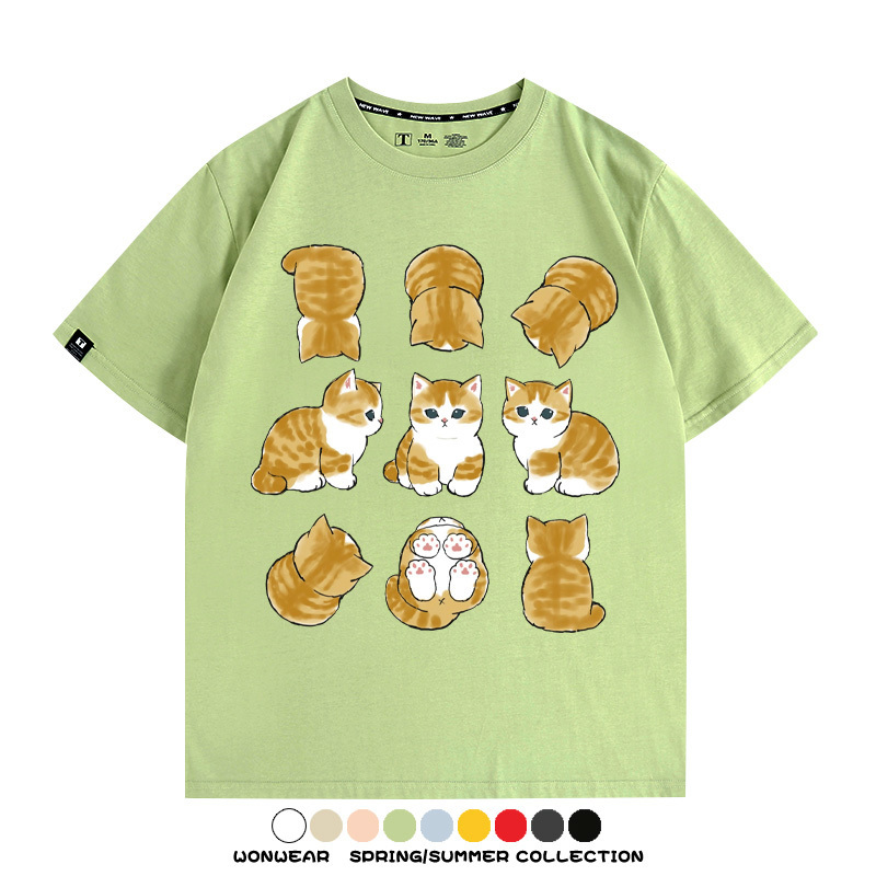 貓福珊迪可愛萌寵周邊短袖T恤