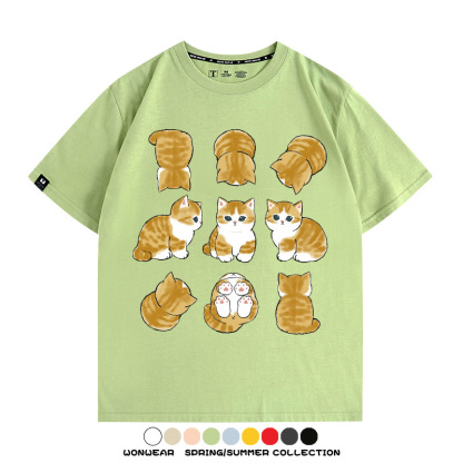 貓福珊迪可愛萌寵周邊短袖T恤