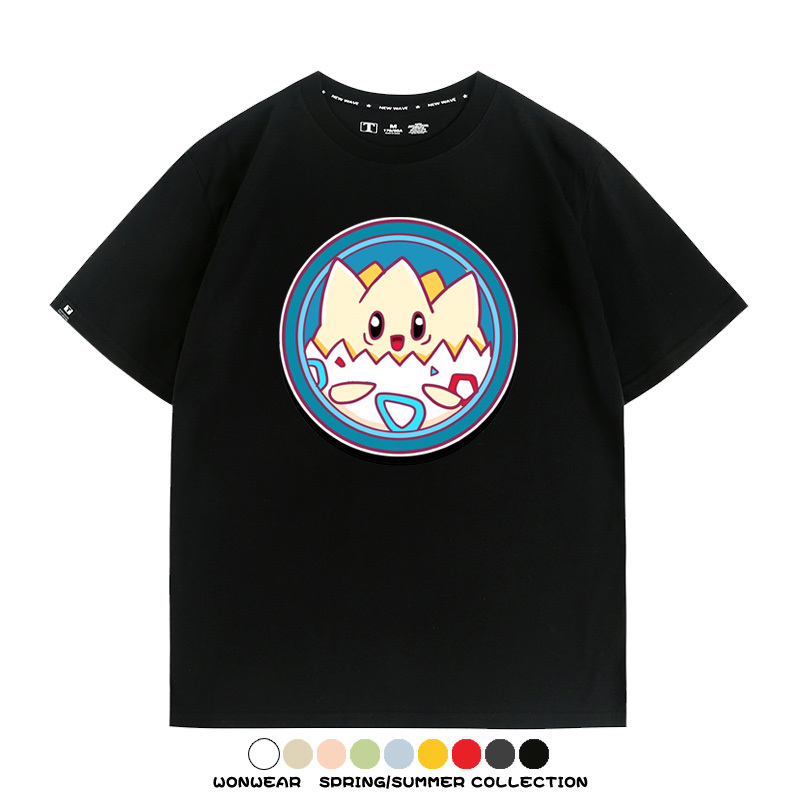 寶可夢卡通可愛頭像合集 親子情侶寬鬆短袖T