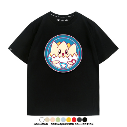 寶可夢卡通可愛頭像合集 親子情侶寬鬆短袖T