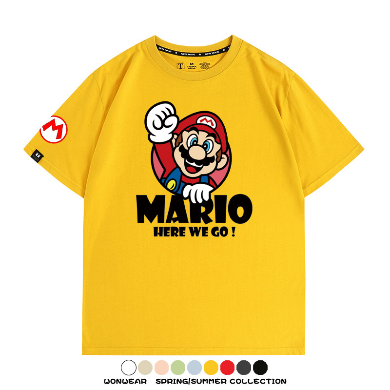 超級瑪利歐兄弟聯名 親子情侶寬鬆短袖T