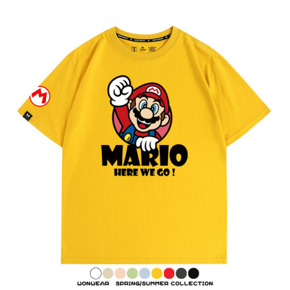 超級瑪利歐兄弟聯名 親子情侶寬鬆短袖T