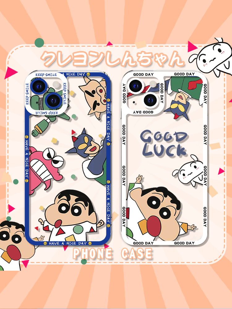 蘋果 系列蠟筆小新 天使眼透明防摔軟殼