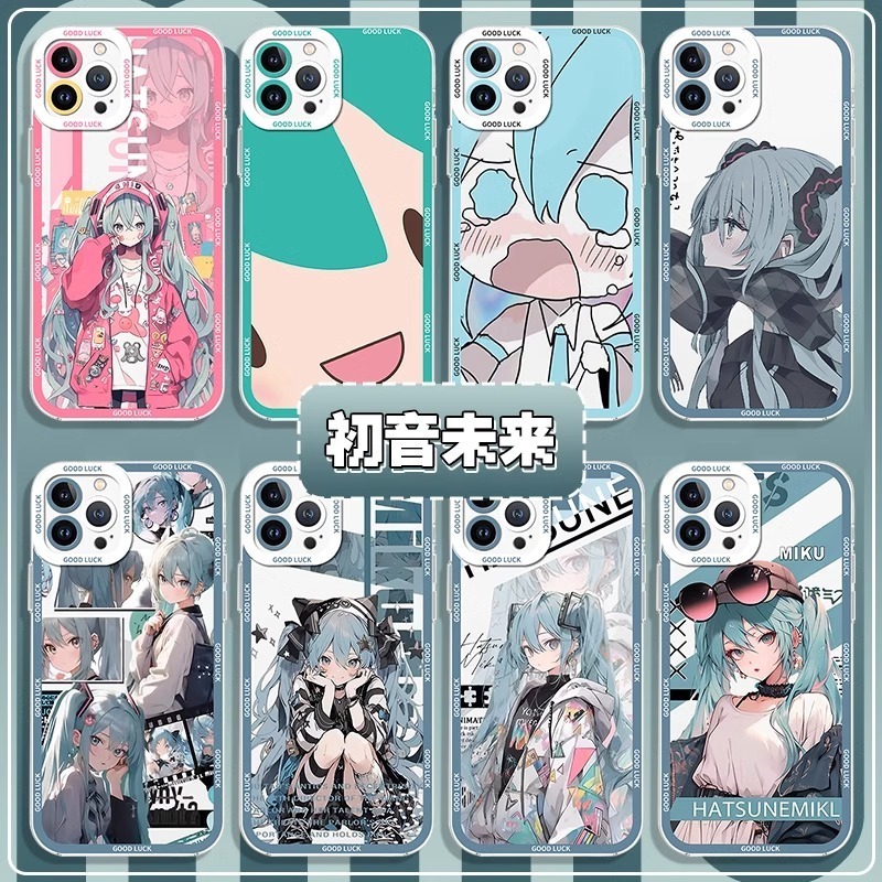 蘋果 系列初音未來 天使眼透明防摔軟殼