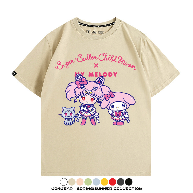 美少女戰士聯名三麗鷗周邊短袖T恤