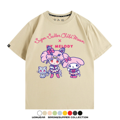 美少女戰士聯名三麗鷗周邊短袖T恤