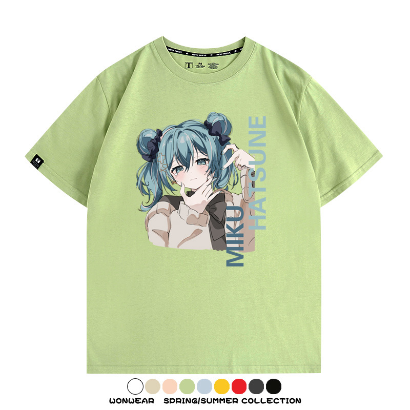 MIKU曲繪初音未來 親子情侶裝寬鬆短袖T