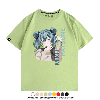 MIKU曲繪初音未來 親子情侶裝寬鬆短袖T