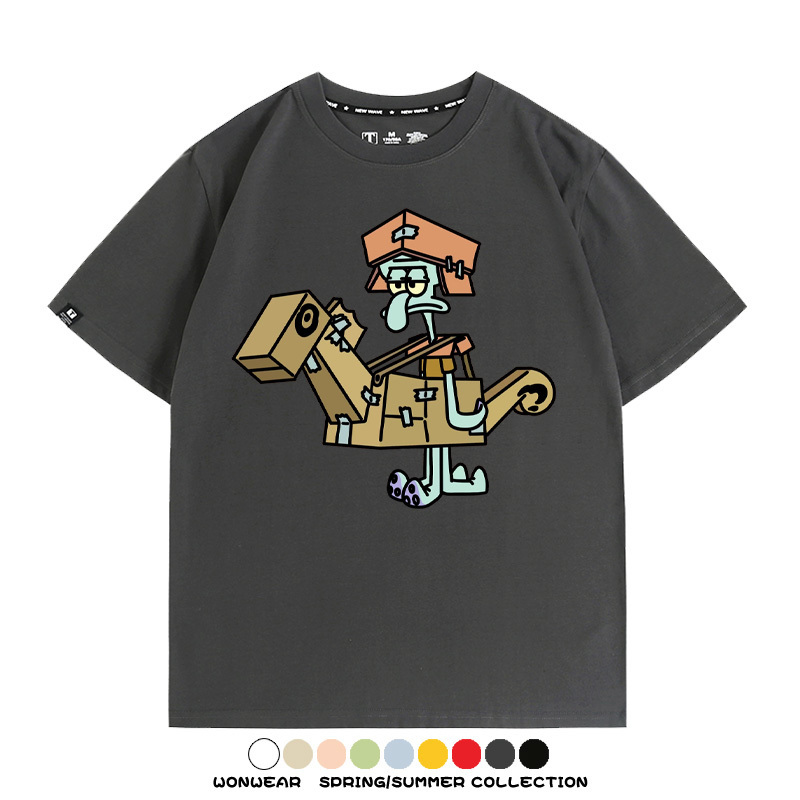 海綿寶寶惡搞動漫周邊短袖T恤