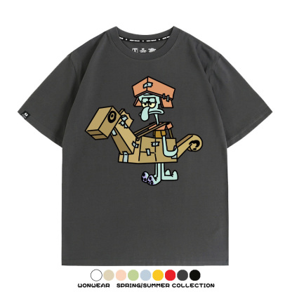 海綿寶寶惡搞動漫周邊短袖T恤