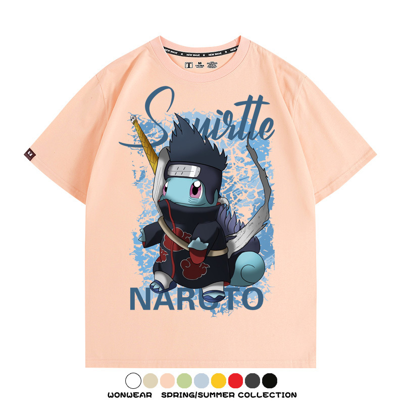 精靈寶可夢聯名火影忍者動漫周邊短袖T恤