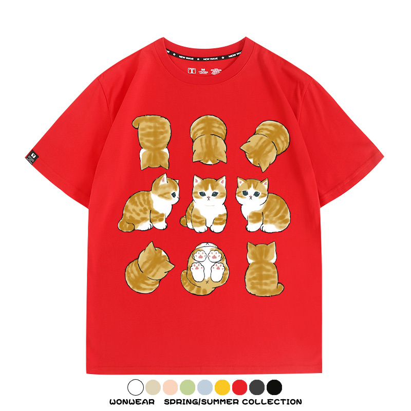貓福珊迪可愛萌寵周邊短袖T恤