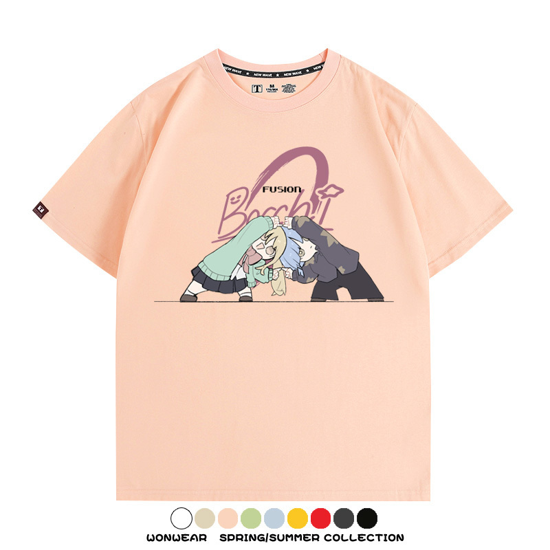 孤獨搖滾日系二次元 親子情侶裝寬鬆短袖T